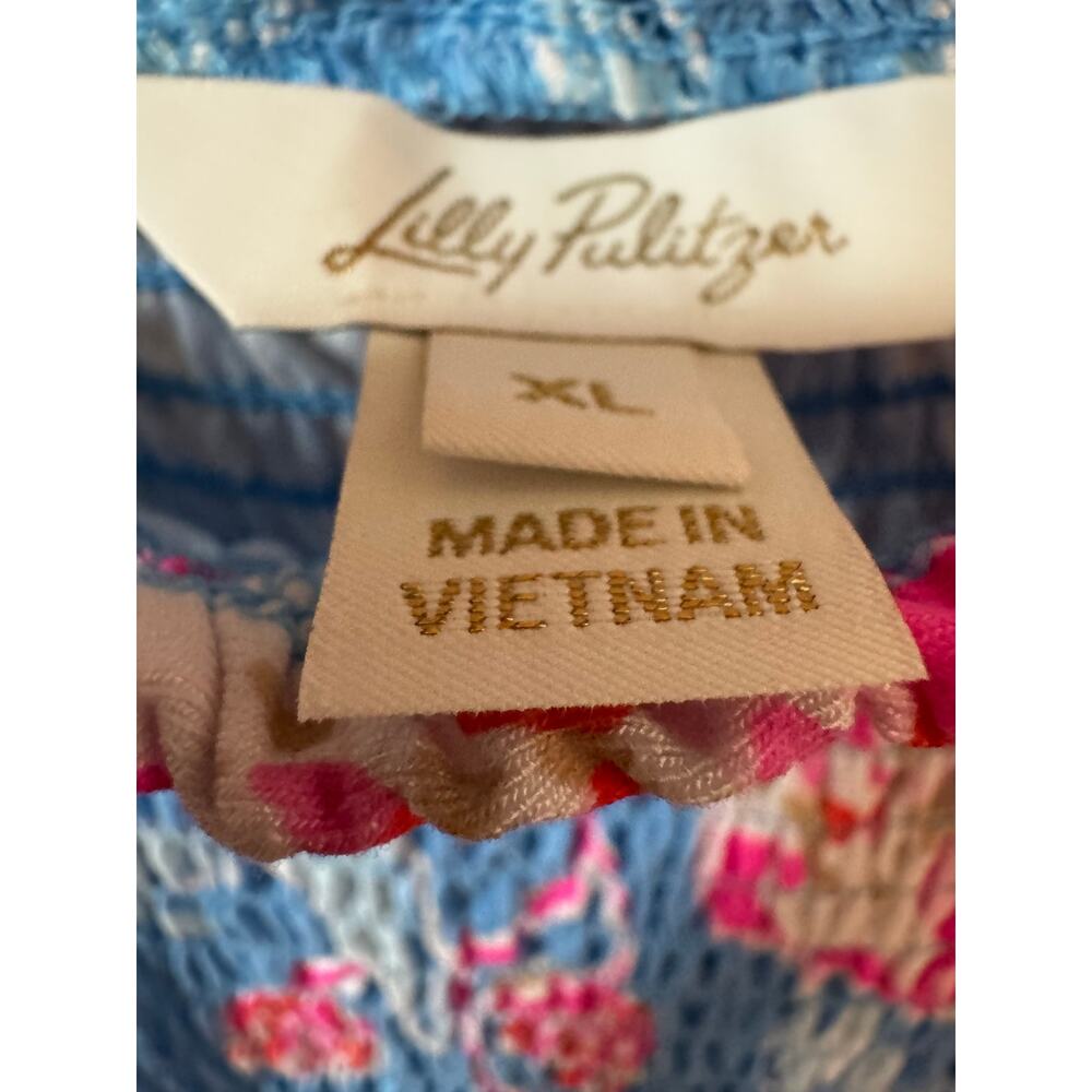 Lilly Pulitzer Kailua Floral Smocked Maxi Sundress XL (NEW without tags) - Picture 6 of 7